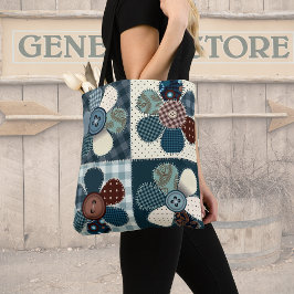 Landenpatchworkbloemen Tote Bag