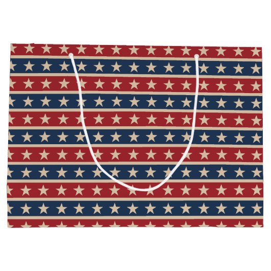 Landenpatriottische sterren stremmen Grote Gift Ba Groot Cadeauzakje (Achterkant)