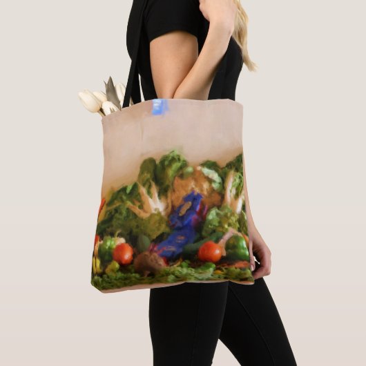 Landenprijs Fair Vegetable Pastel Painting Tote Bag (Dichtbij)