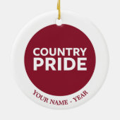 Landenprijs Keramisch Ornament (Achterkant)