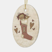 Landenprimitieve blokkering keramisch ornament (Links)