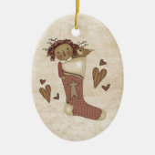 Landenprimitieve blokkering keramisch ornament (Voorkant)