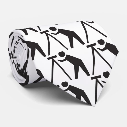 Landenquête op het werk stropdas (Opgerold)