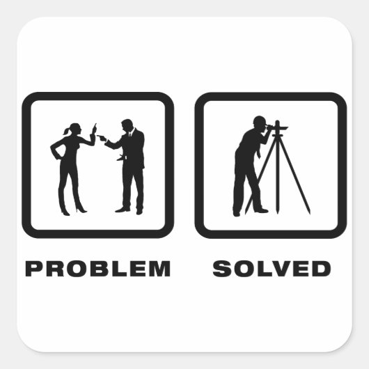 Landenquête Vierkante Sticker (Voorkant)