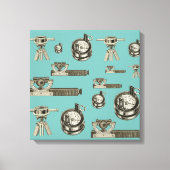 Landenquête voor enquête-instrumenten canvas afdruk (Voorkant)