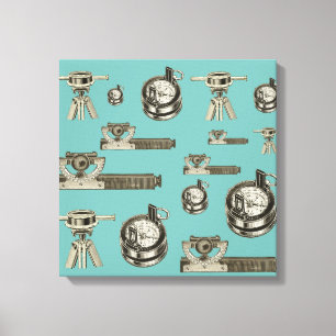 Landenquête voor  enquête-instrumenten canvas afdruk