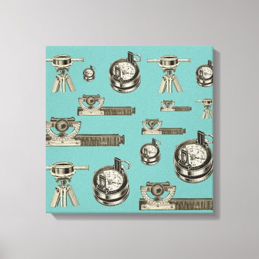 Landenquête voor enquête-instrumenten canvas afdruk (Voorkant)