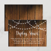 Landenreekslampjes tonen Shower Insert Informatiekaartje (Voorkant / Achterkant)