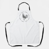 Landenroster zwart-wit schort (Voorkant)