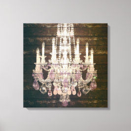 Landenschors Rustische  kroonkandelaar Canvas Afdruk