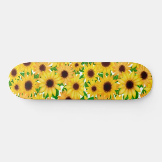 Landenskateboard zonnebloemen skateboard (Horizontaal)