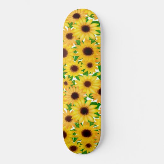 Landenskateboard zonnebloemen skateboard (Voorkant)