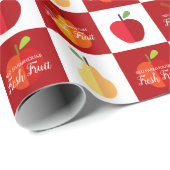 Landenstijl appelen en peren cadeaupapier (Rol Hoek)