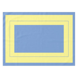 Landenstijl, blauw en geel, katoen tafelkleed