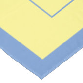 Landenstijl, blauw en geel, katoen tafelkleed (Gekanteld)