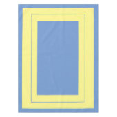 Landenstijl, blauw en geel, katoen tafelkleed (Voorkant)