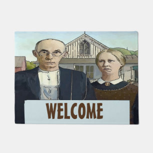 Landenstijl boeren, personaliseer Vloermat Deurmat