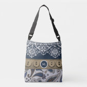  landenstijl Canvas tas met kant en Button (Voorkant)