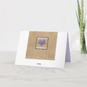 Landenstijl Lacey Moederdag Kaart met hart (Achterkant)