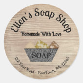 Landenstijl Soap Product Business Sticker (Voorkant)
