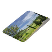 Landenstreep tussen cyperbomen in magneet (Linkerzijde)