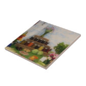 Landentoonoogstscherm Tegeltje (Zijkant)