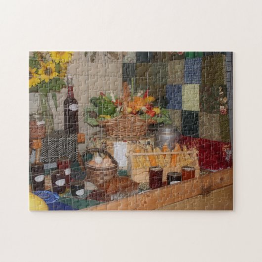 Landentoonoogstscherm voor eerlijke Herfst Legpuzzel (Horizontaal)