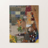 Landentoonoogstscherm voor eerlijke Herfst Legpuzzel (Verticaal)