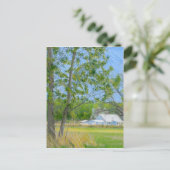 Landenvoorgekleurde potloodtekening briefkaart (Staand voorkant)