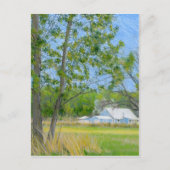 Landenvoorgekleurde potloodtekening briefkaart (Voorkant)