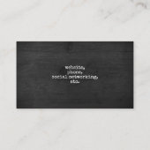 Landenvuller roestachtige stijl visitekaartje (Achterkant)