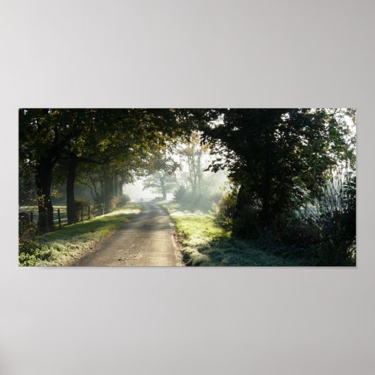 Landenweg in Cheshire Poster (Voorkant)