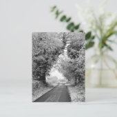 Landenweg in de winter briefkaart (Staand voorkant)