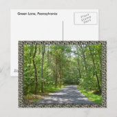 Landenweg in de zomer briefkaart (Voorkant / Achterkant)