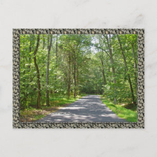 Landenweg in de zomer briefkaart