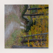 Landenweg in het najaar legpuzzel (Horizontaal)
