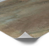 Landenweg met  pootschilderingen poster (Hoek)