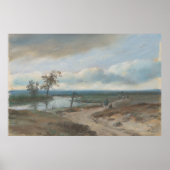 Landenweg met  pootschilderingen poster (Voorkant)