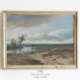 Landenweg met  pootschilderingen poster