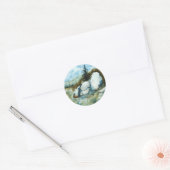 Landenwegticker Ronde Sticker (Envelop)