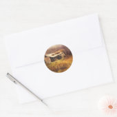 Landenwegticker Ronde Sticker (Envelop)