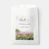 Landenweide Waterverf Dusty Roos Dank u wel Bedankzakje (Voorkant)