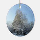 Landenwinterpijnbomen Keramisch Ornament (Links)
