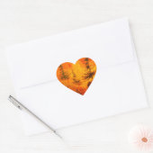 Landenwissel landschap en natuur hart sticker (Envelop)
