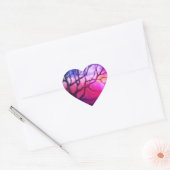 Landenwissel landschap en natuur hart sticker (Envelop)
