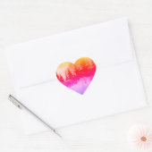 Landenwissel landschap en natuur hart sticker (Envelop)