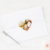Landenwissel landschap en natuur hart sticker (Envelop)