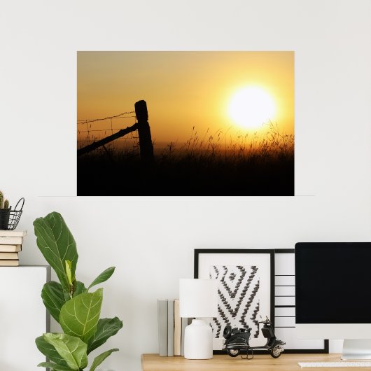 Landenzonsopgang Poster (Thuiskantoor)