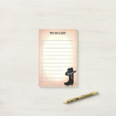 Landenzwarte boeken en Pet om Post-it Nota's van d Post-it® Notes (Op bureau)