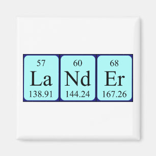 Lander periodiek lijstnaammagneet magneet